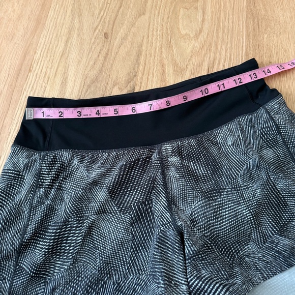 Lululemon 4” Speed Up Short Long Updated Fit Velocity Mesh Island Mist Black 4 - Picture 7 of 11